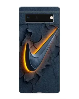 Чохол для Google Pixel 6 з картинкою «Об'ємний логотип Найк»