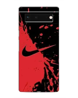 Чохол для Google Pixel 6 з картинкою «Червоні бризки Nike»