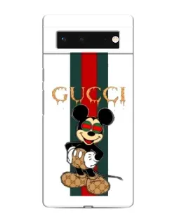 Чохол для Google Pixel 6 з картинкою «Міккі Маус Gucci — смуги»
