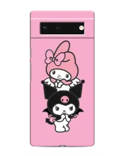 Чохол для Google Pixel 6 з картинкою «My Melody та Kuromi»