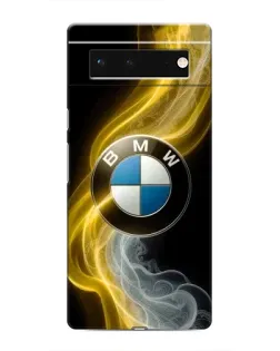 Чохол для Google Pixel 6 з картинкою «Золотистий дим BMW»