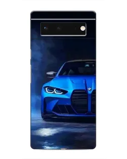 Чохол для Google Pixel 6 з картинкою «Блакитна BMW M4»