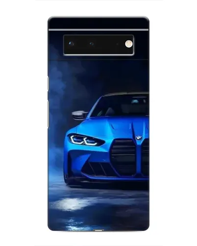 Чохол для Google Pixel 6 з картинкою «Блакитна BMW M4»