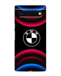 Чохол для Google Pixel 6 з картинкою «Логотип BMW та неонові дуги»
