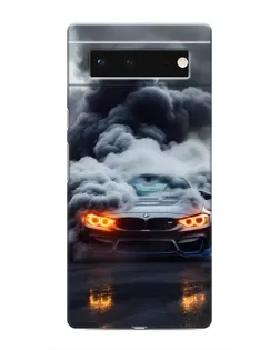 Чохол для Google Pixel 6 з картинкою «BMW у диму»