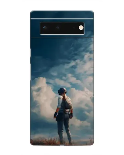 Чохол для Google Pixel 6 з картинкою «Герой PUBG на скелі»