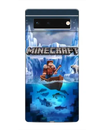 Чохол для Google Pixel 6 з картинкою «Minecraft льодянийсвіт»