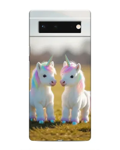 Чехол для Google Pixel 6 с картинкой «Пара единорогов»