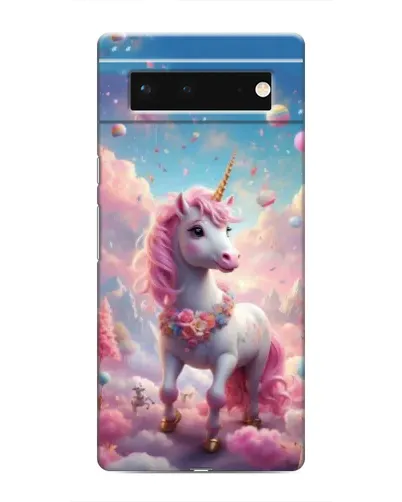 Чехол для Google Pixel 6 с картинкой «Единорог среди облаков»