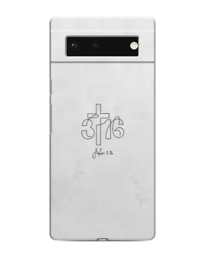 Чехол для Google Pixel 6 с картинкой «Иоанна 3:16 Крест»