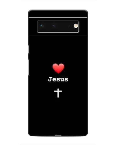 Чехол для Google Pixel 6 с картинкой «Сердце - Jesus»