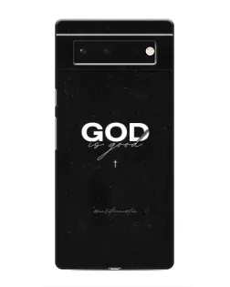 Чехол для Google Pixel 6 с картинкой «GOD — Бог над всем»