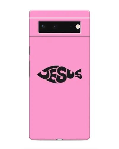 Чехол для Google Pixel 6 с картинкой «Розовый символ  Jesus»