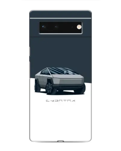 Чохол для Google Pixel 6 з картинкою «Сріблястий Cybertruck Tesla»