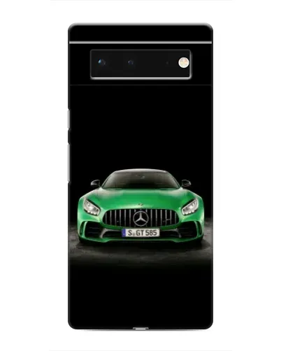 Чохол для Google Pixel 6 з картинкою «Mercedes — неоновий лого»