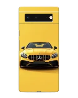 Чохол для Google Pixel 6 з картинкою «Жовтий Mercedes GT»