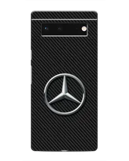 Чехол для Google Pixel 6 с картинкой «Карбоновый Mercedes стиль»