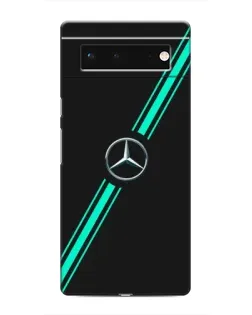 Чехол для Google Pixel 6 с картинкой «Спортивные линии Mercedes»