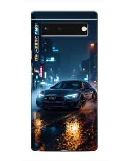 Чохол для Google Pixel 6 з картинкою «Нічне місто та Audi»