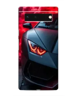 Чохол для Google Pixel 6 з картинкою «Lamborghini червоне сяйво»