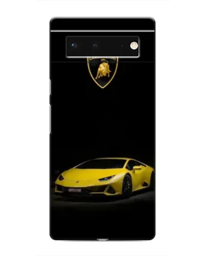 Чохол для Google Pixel 6 з картинкою «Lamborghini жовтий акцент»