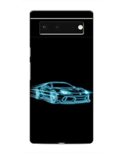 Чохол для Google Pixel 6 з картинкою «Неоновий контур Lamborghini»