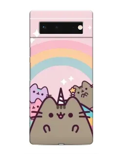 Чехол для Google Pixel 6 с картинкой «Единорог Pusheen»