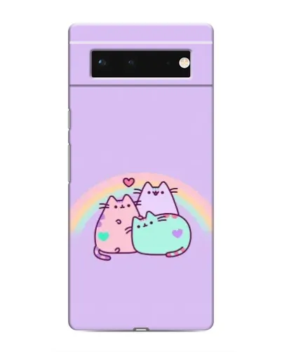Чехол для Google Pixel 6 с картинкой «Радужные Пушины»