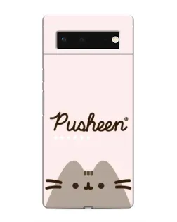 Чехол для Google Pixel 6 с картинкой «Pusheen логотип»