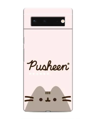Чехол для Google Pixel 6 с картинкой «Pusheen логотип»