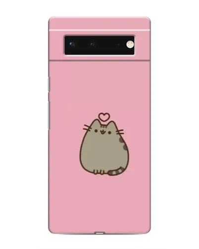 Чехол для Google Pixel 6 с картинкой «Pusheen сердце»