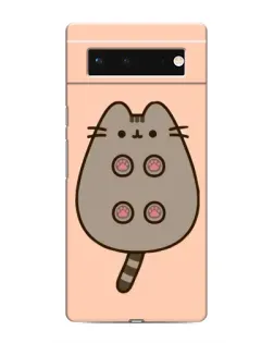 Чехол для Google Pixel 6 с картинкой «Пушин пузиком кверху»