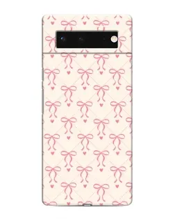 Чохол для Google Pixel 6 з картинкою «Рожеві бантики Coquette»