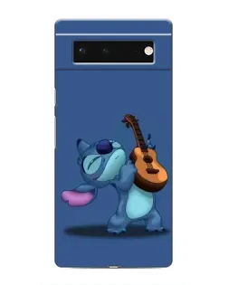 Чехол для Google Pixel 6 с картинкой «Стич с укулеле»