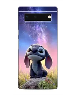 Чехол для Google Pixel 6 с картинкой «Стич на рассвете»