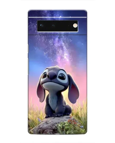 Чехол для Google Pixel 6 с картинкой «Стич на рассвете»