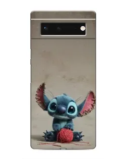 Чехол для Google Pixel 6 с картинкой «Стич на коричневом фоне»