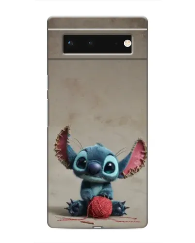 Чехол для Google Pixel 6 с картинкой «Стич на коричневом фоне»