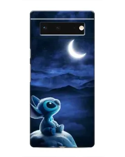 Чехол для Google Pixel 6 с картинкой «Лунная ночь Стича»
