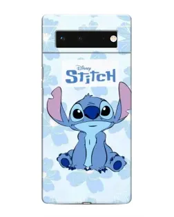 Чехол для Google Pixel 6 с картинкой «Stitch среди цветов»