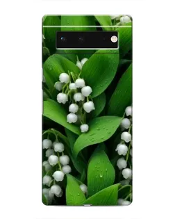 Чехол для Google Pixel 6 с картинкой «Ландыши в зелени»