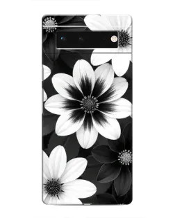 Чехол для Google Pixel 6 с картинкой «Монохромные астры»