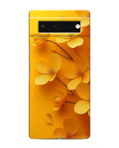 Чехол для Google Pixel 6 с картинкой «Золотые лепестки»