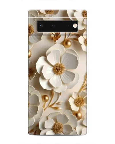 Чехол для Google Pixel 6 с картинкой «Белие бумажние  цвети»