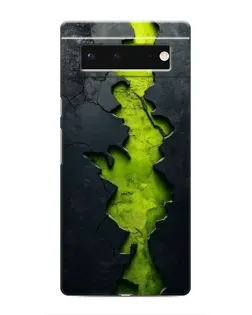 Чохол для Google Pixel 6 з картинкою «Салатовий розлом скелі»