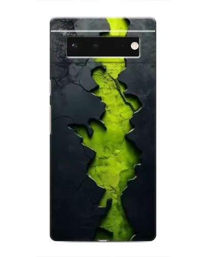 Чохол для Google Pixel 6 з картинкою «Салатовий розлом скелі»