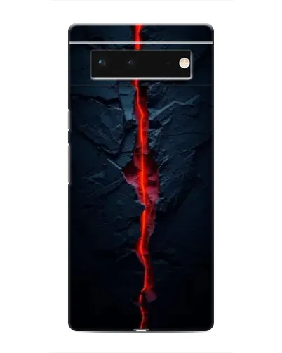 Чохол для Google Pixel 6 з картинкою «Червона лавова тріщина»