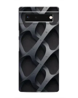 Чохол для Google Pixel 6 з картинкою «Об'ємне сіре плетіння»