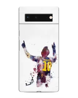 Чохол для Google Pixel 6 з картинкою «Акварельний Мессі Барселона»