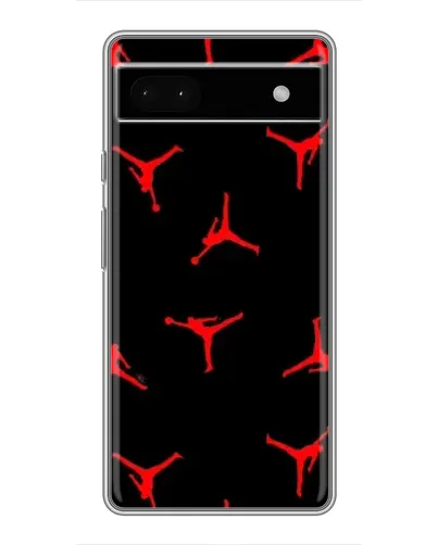 Чохол для Google Pixel 6a з картинкою «Jordan Red Pattern»